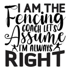 Fencing Coach Sticker