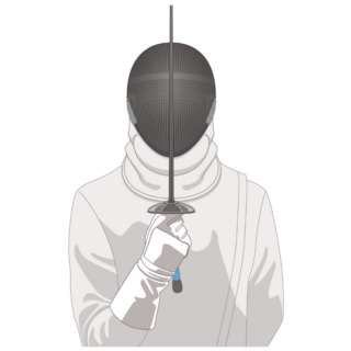 Fencing Front Mask Sticker