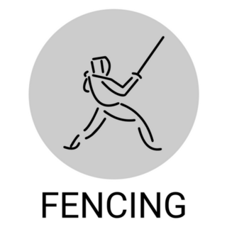 Fencing Grey Sticker