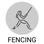 Fencing Grey Sticker