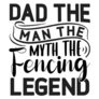Fencing Legend Sticker