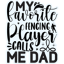 Fencing Player Dad Sticker
