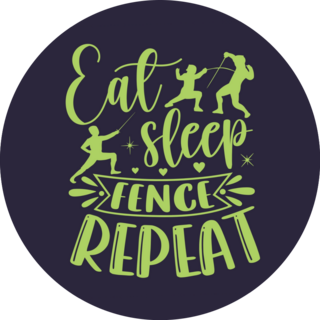 Fencing Repeat Sticker