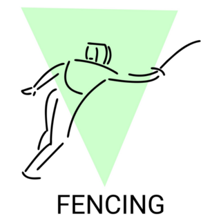 Fencing Sport Sticker