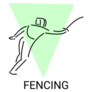 Fencing Sport Sticker