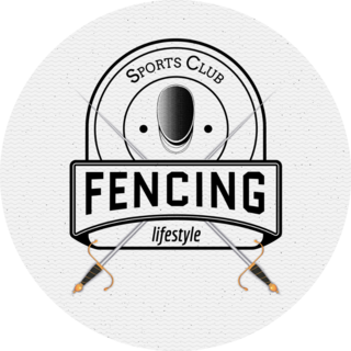 Fencing Sports Club Sticker