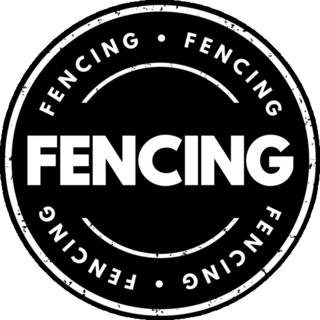 Fencing Text Sticker