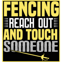 Fencing Typography Sticker
