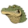 Ferocious Alligator Head Sticker