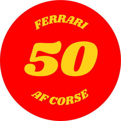 Ferrari AF Corse 50 Sticker