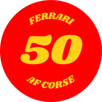 Ferrari AF Corse 50 Sticker