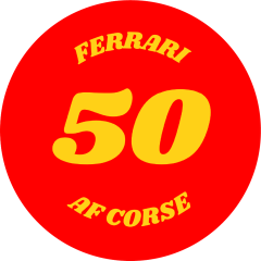 Ferrari AF Corse 50 Sticker