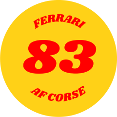 Ferrari AF Corse 83 Sticker