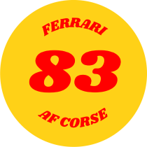 Ferrari AF Corse 83 Sticker
