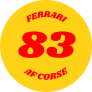 Ferrari AF Corse 83 Sticker