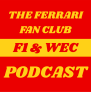 Ferrari Fan Club Cover Yellow on Red Sticker