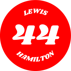 Ferrari Lewis Hamilton 44 Sticker