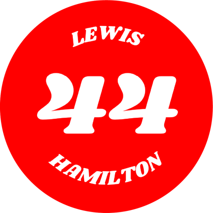 Ferrari Lewis Hamilton 44 Sticker