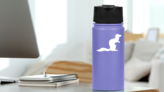 Ferret Crouching Sticker on a Water Bottle (New) example