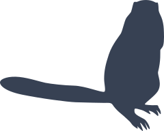 Ferret Standing On Two Legs Sticker