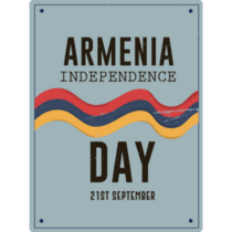 Festive Armenia Independence Sticker