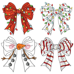 Festive Bow Sticker Sheet
