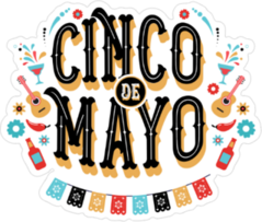 Festive Cinco De Mayo Sticker