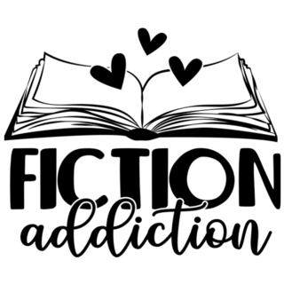 Fiction Addiction Book Reading Sticker 