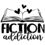 Fiction Addiction Book Reading Sticker