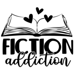 Fiction Addiction Book Reading Sticker 