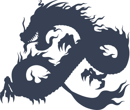 Fierce Chinese Dragon Sticker