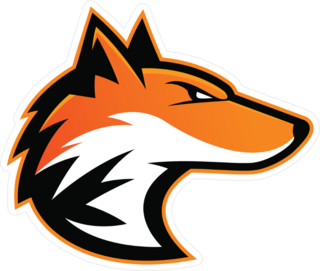 Fierce Fox Head Sports Mascot Sticker