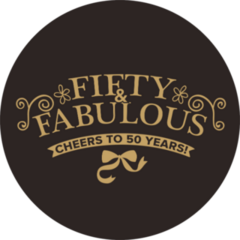 Fifty And Fabulous Sticker