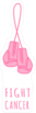 Fight Cancer Boxing Gloves Sticker