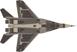 Fighter Eagle Jet Sticker