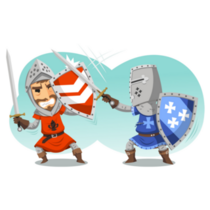 Fighting Knights Color Armor Sticker