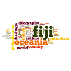 Fiji Word Cloud Sticker