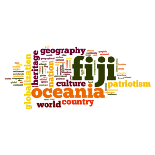 Fiji Word Cloud Sticker