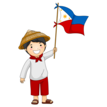 Filipino Boy Flag Sticker