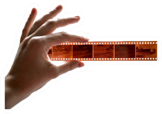 Film Photography Special Envelope Slips Held Up Sticker