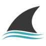 Fin Shark Above The Water Modern Logo Symbol