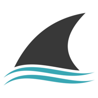 Fin Shark Above The Water Modern Logo Symbol