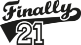 Finally 21th Birthday Sticker