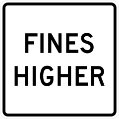 Fines Higher Sticker