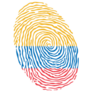 Fingerprint National Flag Of Colombia Sticker