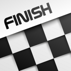 Finish Winning Checkered Sticker