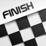 Finish Winning Checkered Sticker