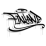 Finland Country Graffiti Sticker