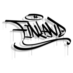 Finland Country Graffiti Sticker