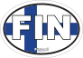 Finland Fin Flag Oval Sticker